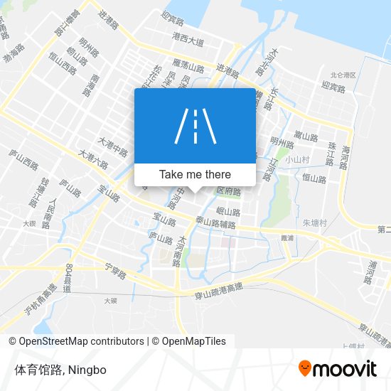 体育馆路 map