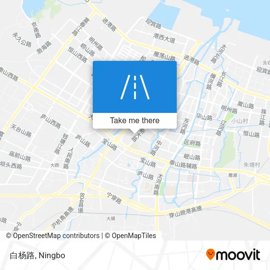 白杨路 map