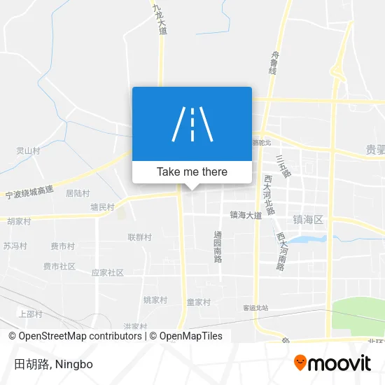 田胡路 map