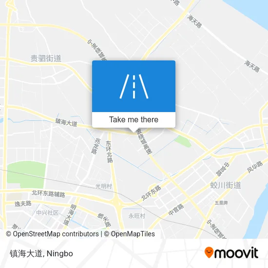 镇海大道 map
