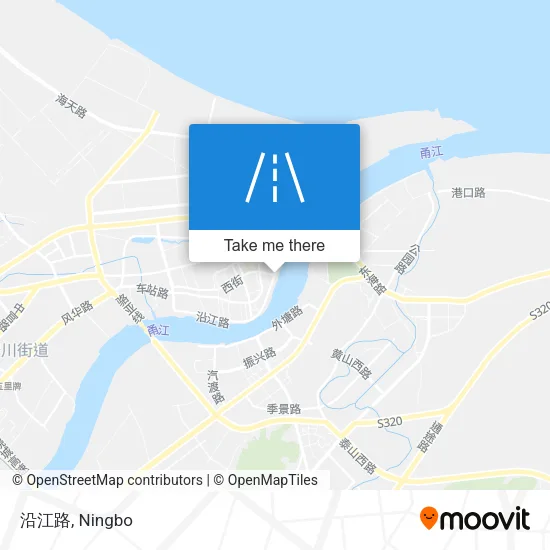 沿江路 map