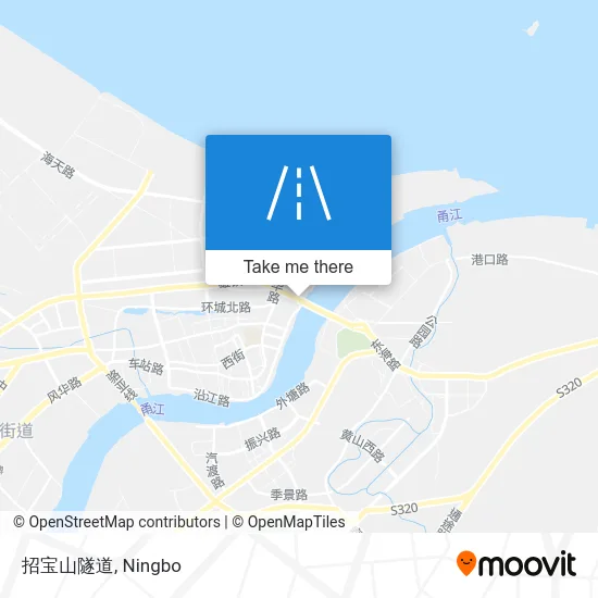招宝山隧道 map