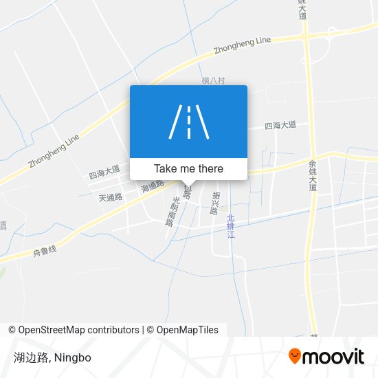 湖边路 map