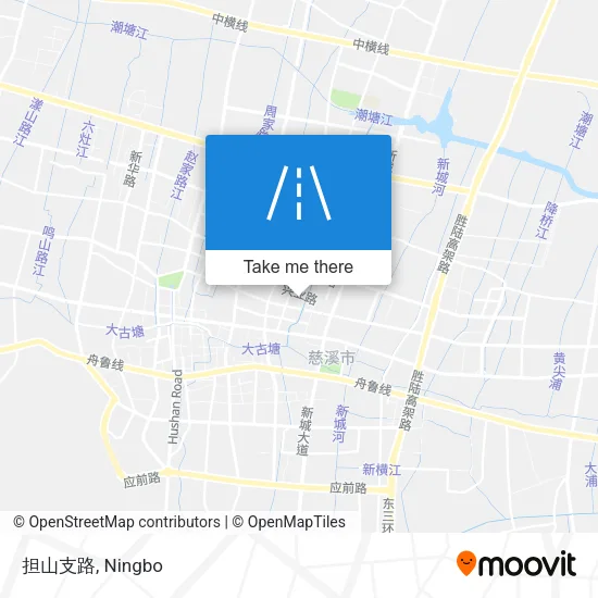 担山支路 map