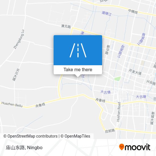 庙山东路 map