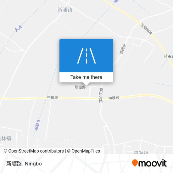 新塘路 map