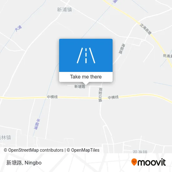 新塘路 map