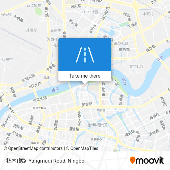 杨木碶路 Yangmuqi Road map