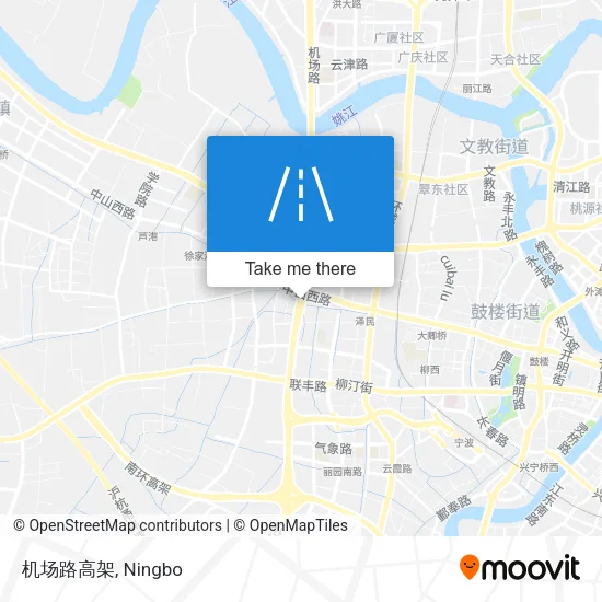 机场路高架 map