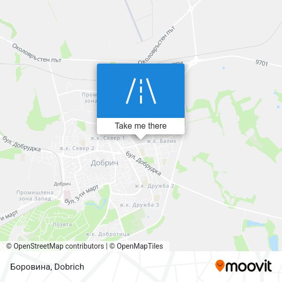 Боровина map