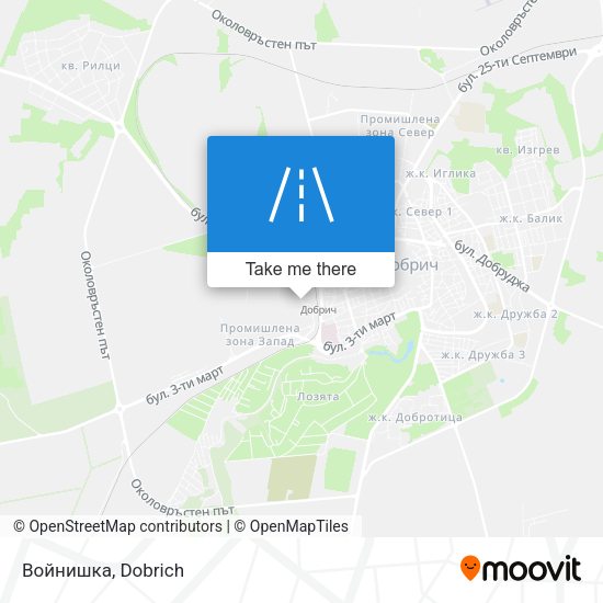 Войнишка map
