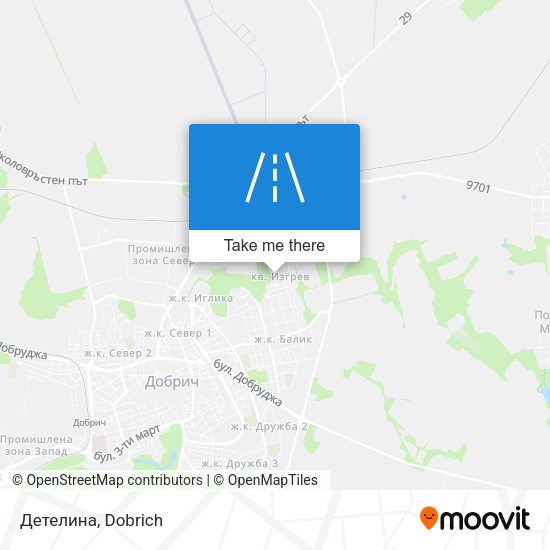 Детелина map