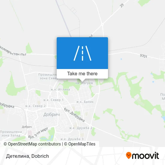 Карта Детелина