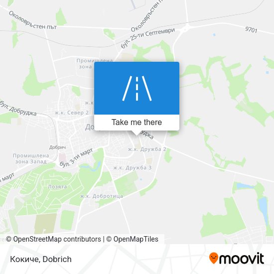 Карта Кокиче