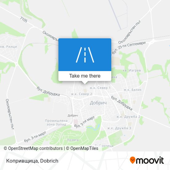 Копривщица map