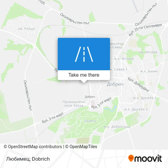 Карта Любимец