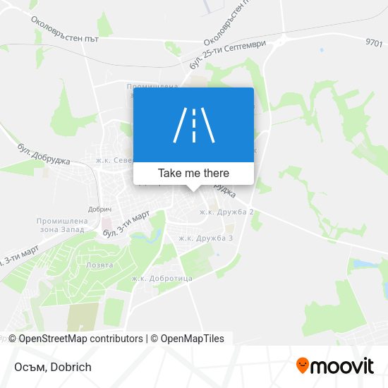 Карта Осъм