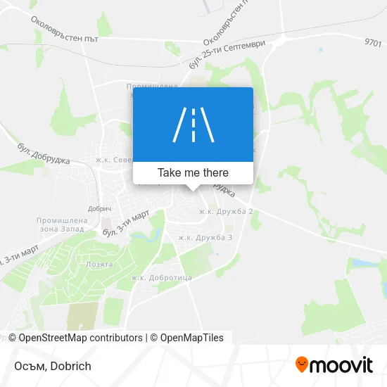 Карта Осъм