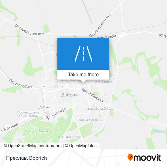 Преслав map