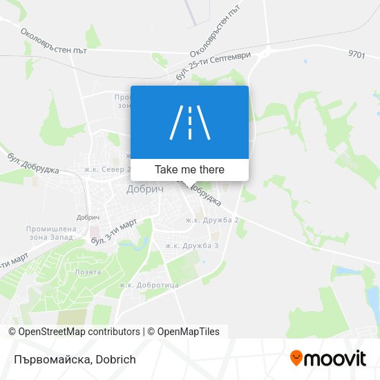 Първомайска map