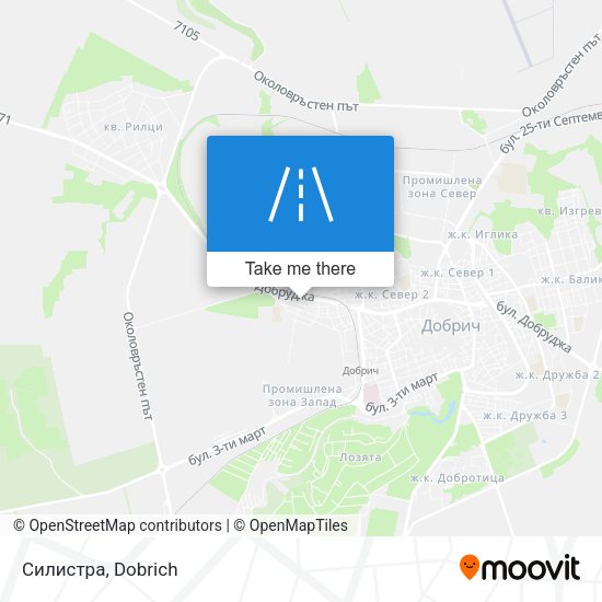 Силистра map