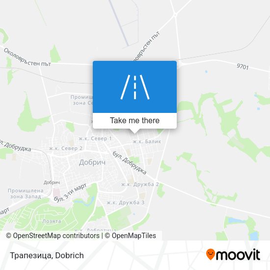 Трапезица map