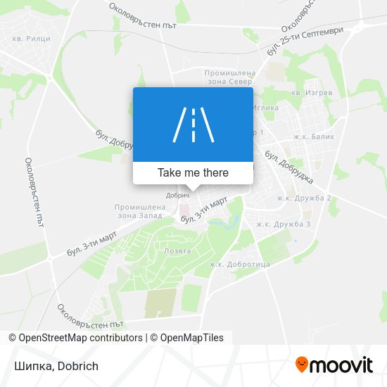 Шипка map