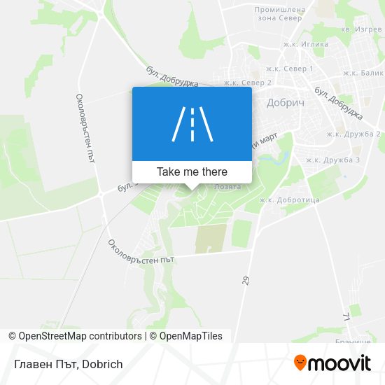 Главен Път map