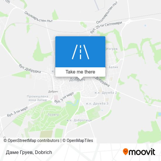 Даме Груев map