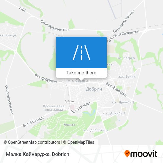 Малка Кайнарджа map
