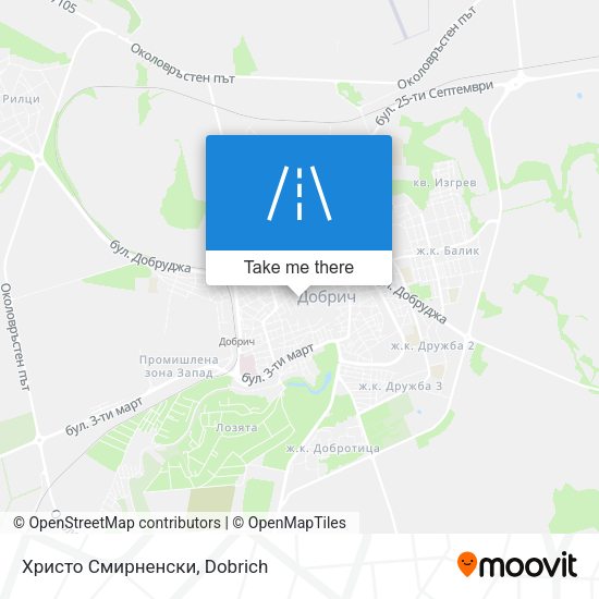 Карта Христо Смирненски