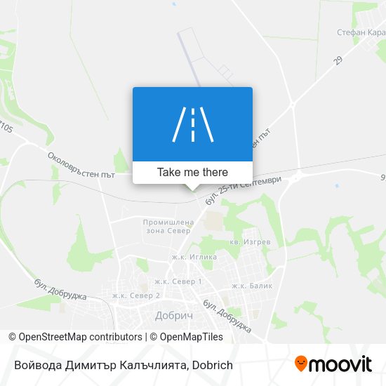 Войвода Димитър Калъчлията map