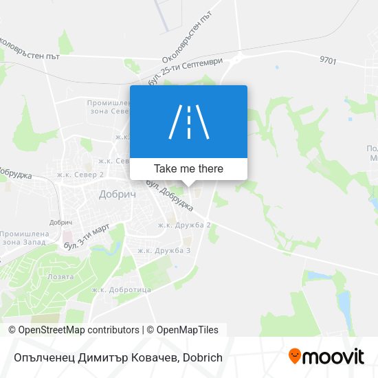 Карта Опълченец Димитър Ковачев