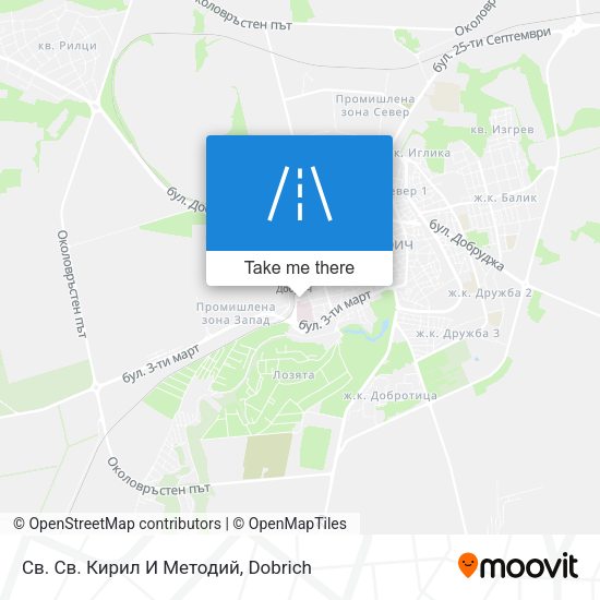 Св. Св. Кирил И Методий map