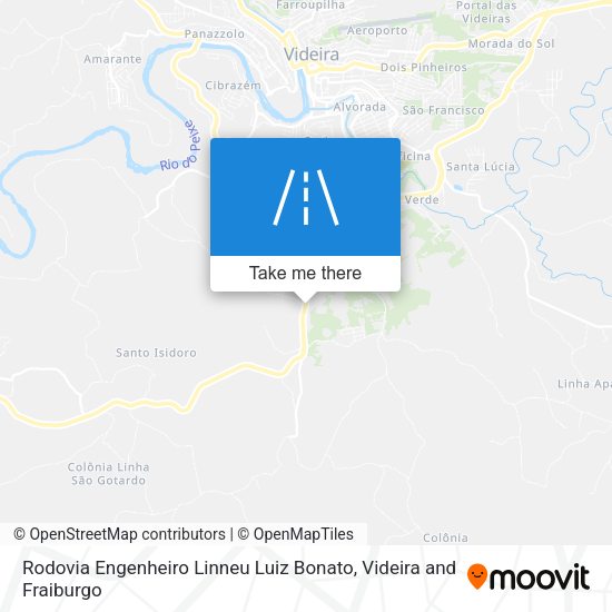 Rodovia Engenheiro Linneu Luiz Bonato map