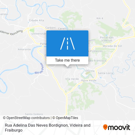 Rua Adelina Das Neves Bordignon map