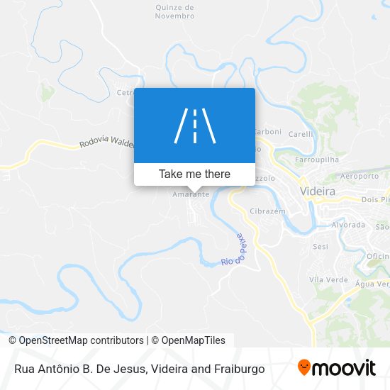 Rua Antônio B. De Jesus map