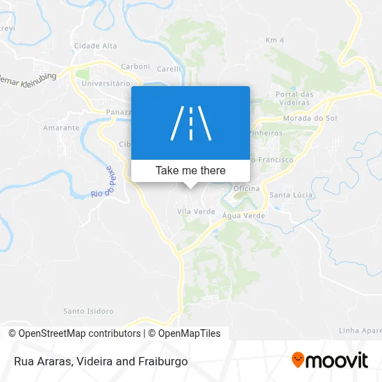 Rua Araras map