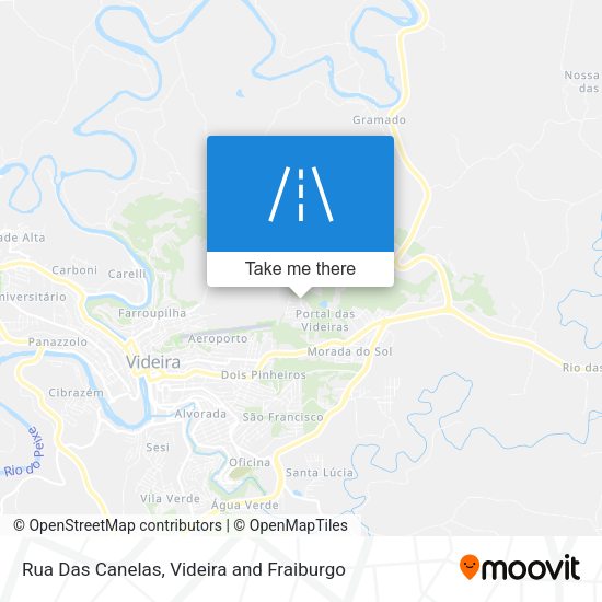 Rua Das Canelas map