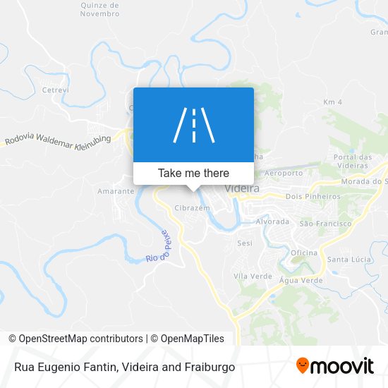 Rua Eugenio Fantin map