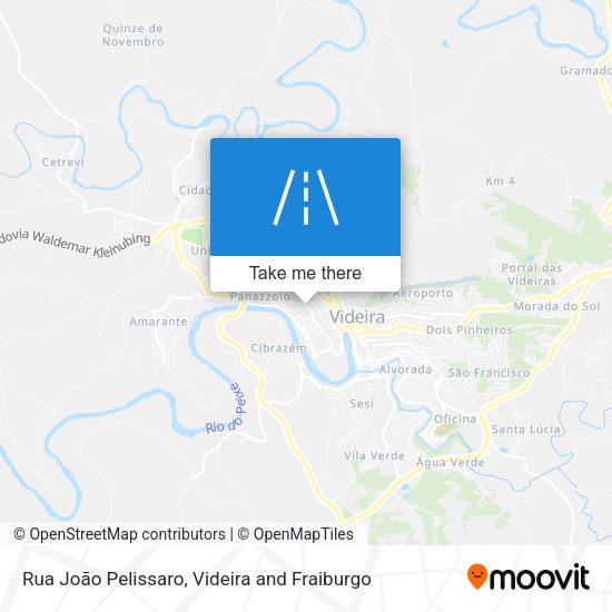 Rua João Pelissaro map