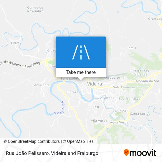 Rua João Pelissaro map