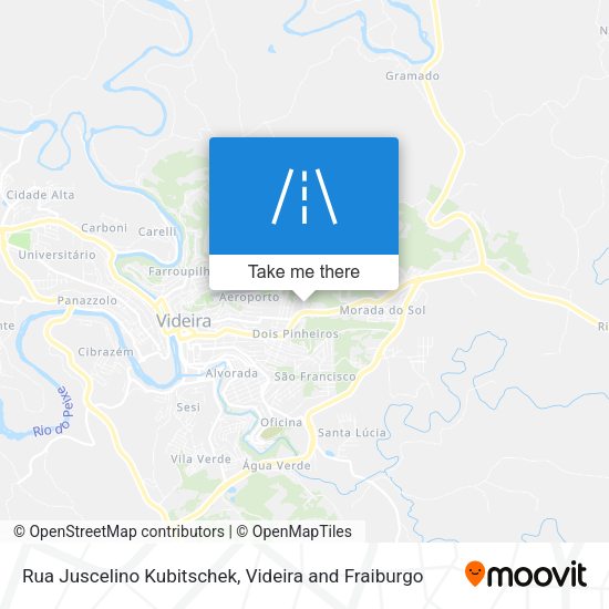 Rua Juscelino Kubitschek map