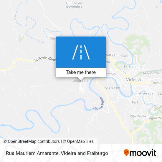 Rua Mauriem Amarante map