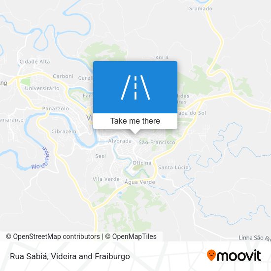 Rua Sabiá map