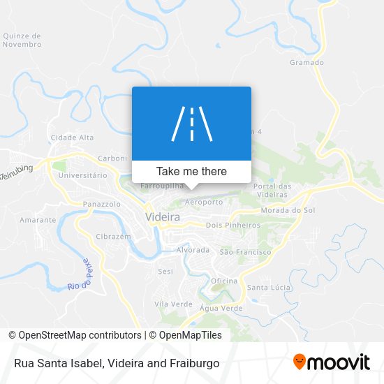 Rua Santa Isabel map