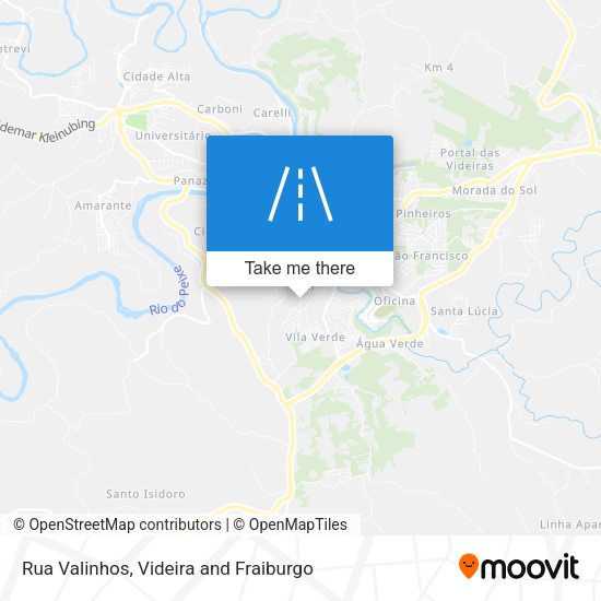 Rua Valinhos map