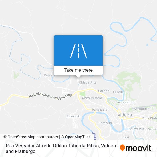Rua Vereador Alfredo Odilon Taborda Ribas map