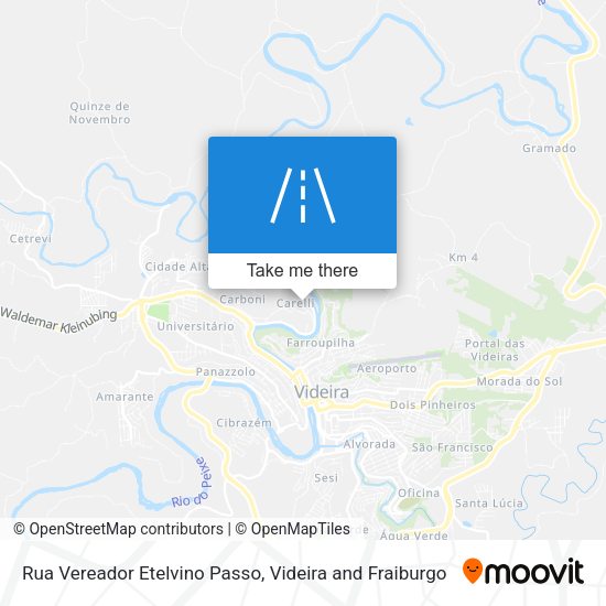 Rua Vereador Etelvino Passo map