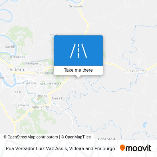 Rua Vereador Luiz Vaz Assis map